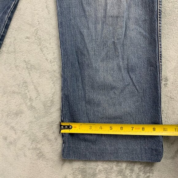 Mavi Jeans Mens 34x27 Blue 170 Max Wide Leg Denim Zip Fly Blind Hem Casual - Picture 11 of 16